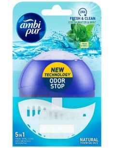 Ambipur Tavoletta Deodorante E Igienizzante Wc - 55ml - Fresh Water & Mint